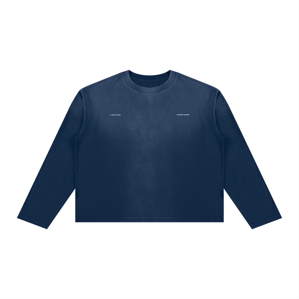 Unisex Sunfade Boxy Long Sleeve T-Shirt