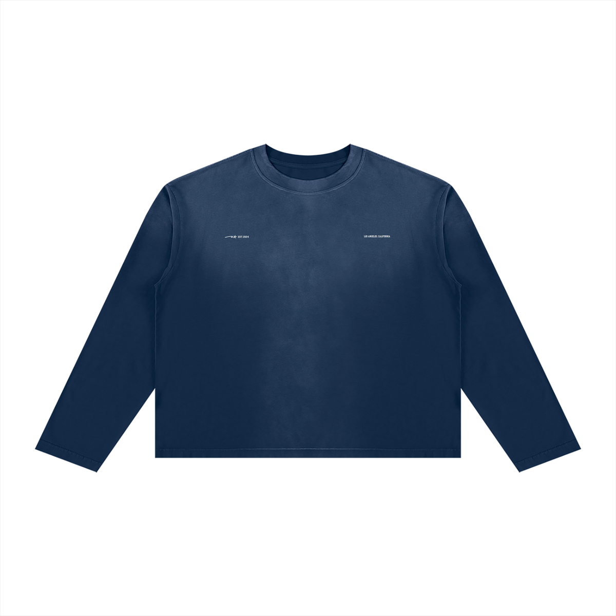 Unisex Sunfade Boxy Long Sleeve T-Shirt