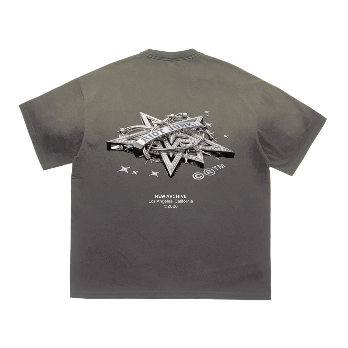 Tiger Stripe Gradient Washed T-Shirt