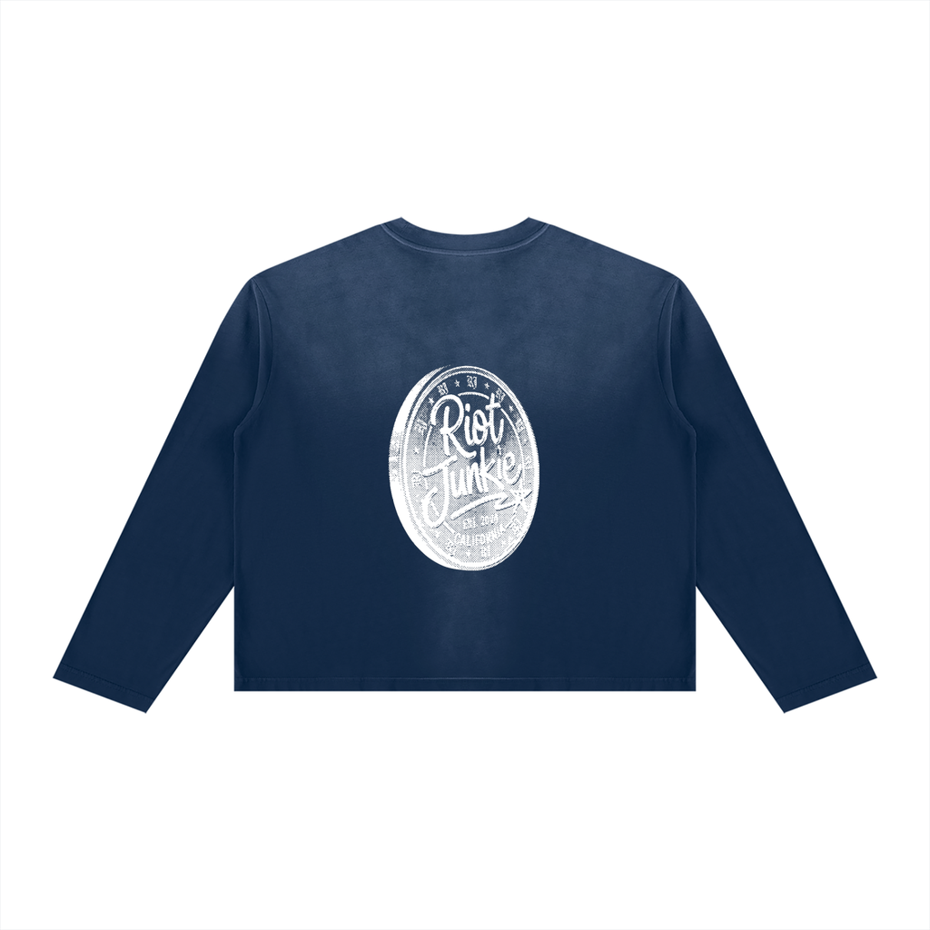 Unisex Sunfade Boxy Long Sleeve T-Shirt