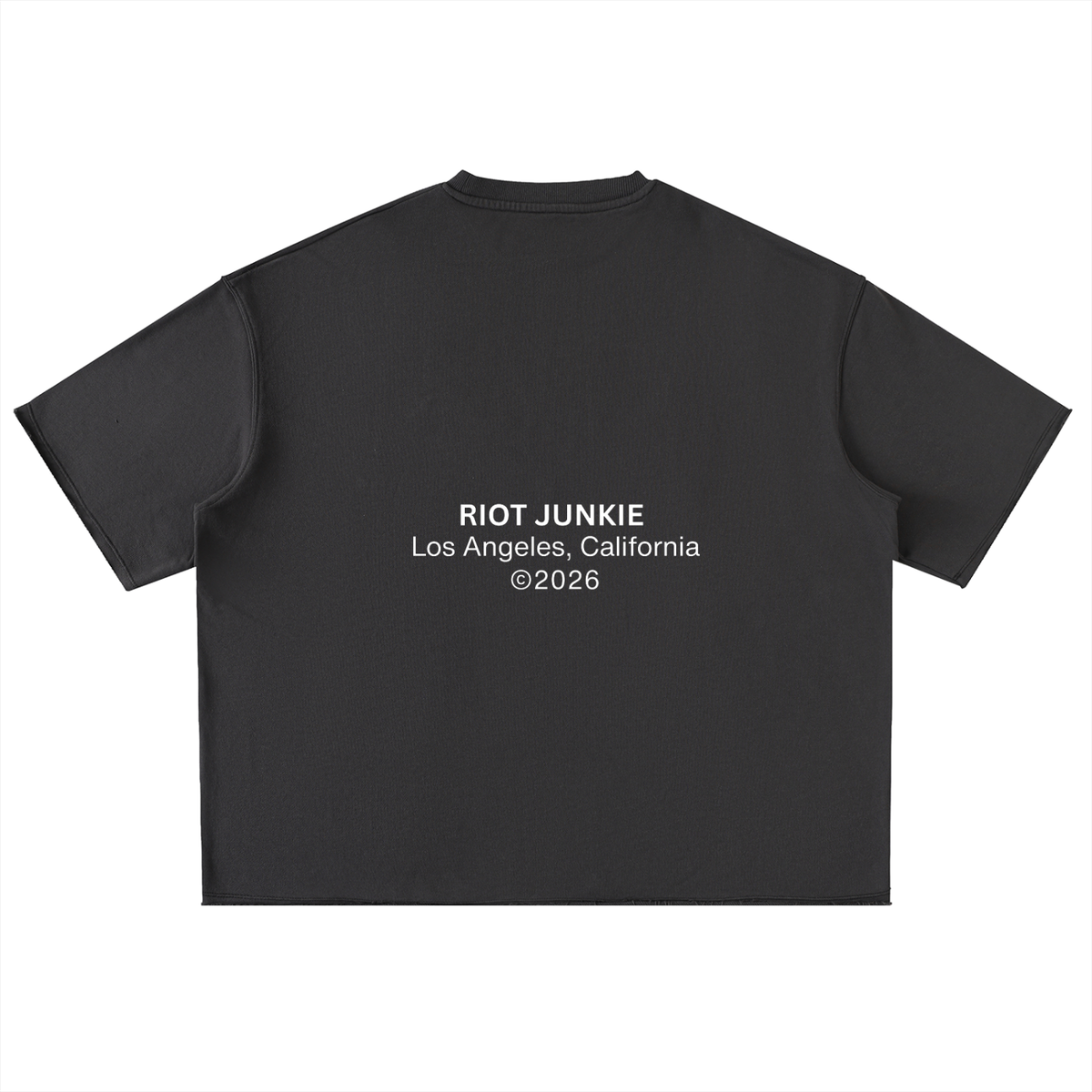 Washed Rolled Hem Half Sleeve T-Shirt