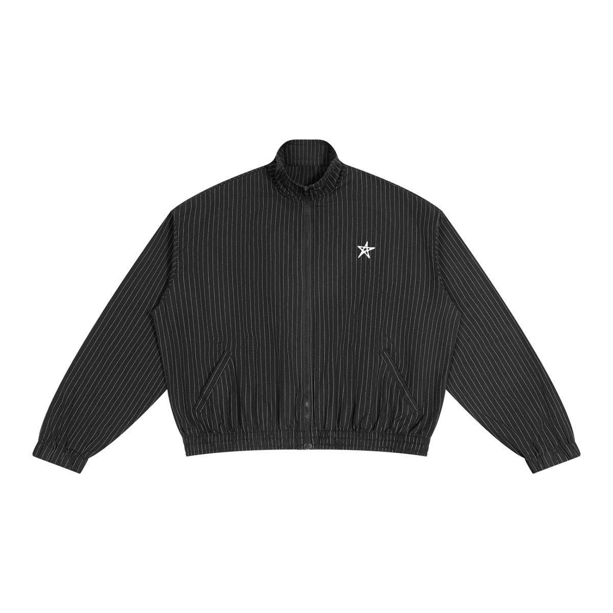 Unisex Striped Full-Zip Track Jacket