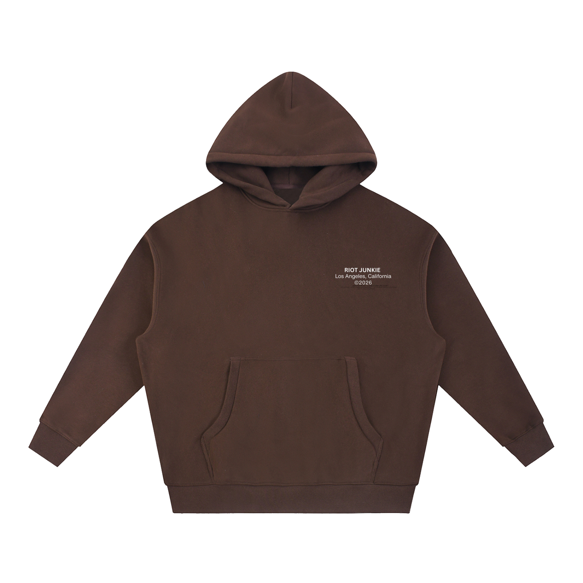 Essential Oversized Boxy Fit Fleece Hoodie