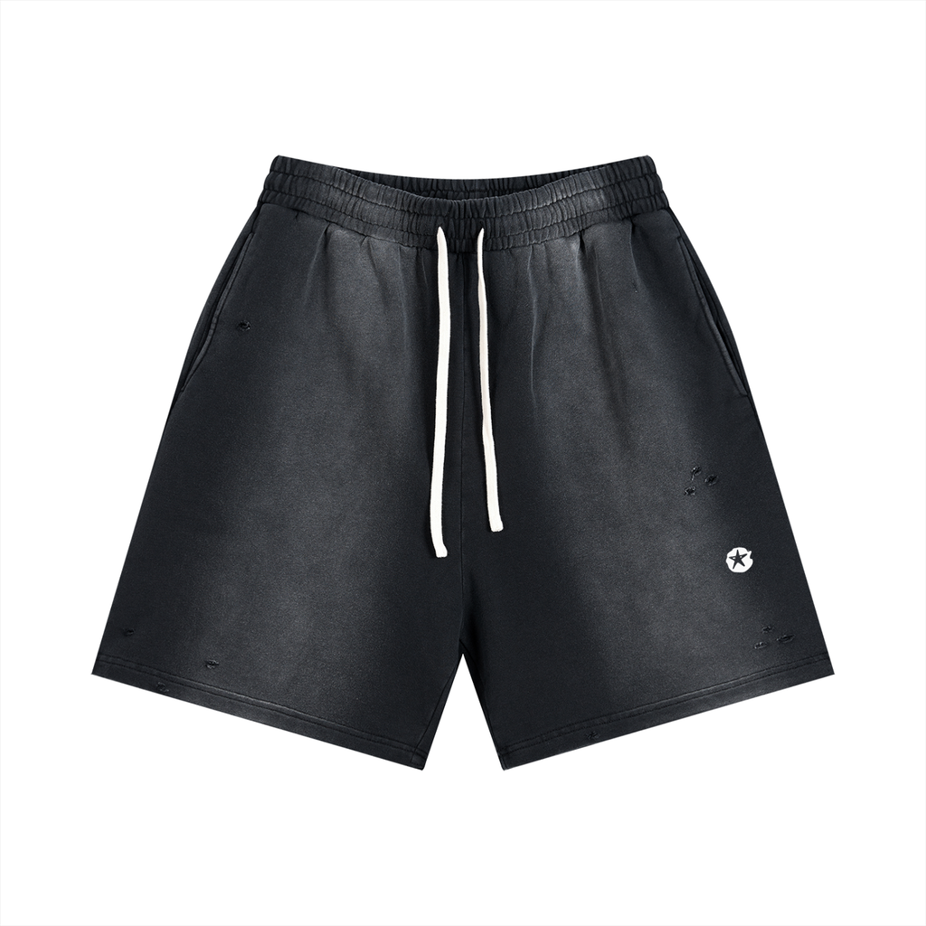 Sun Fade Distressed Shorts