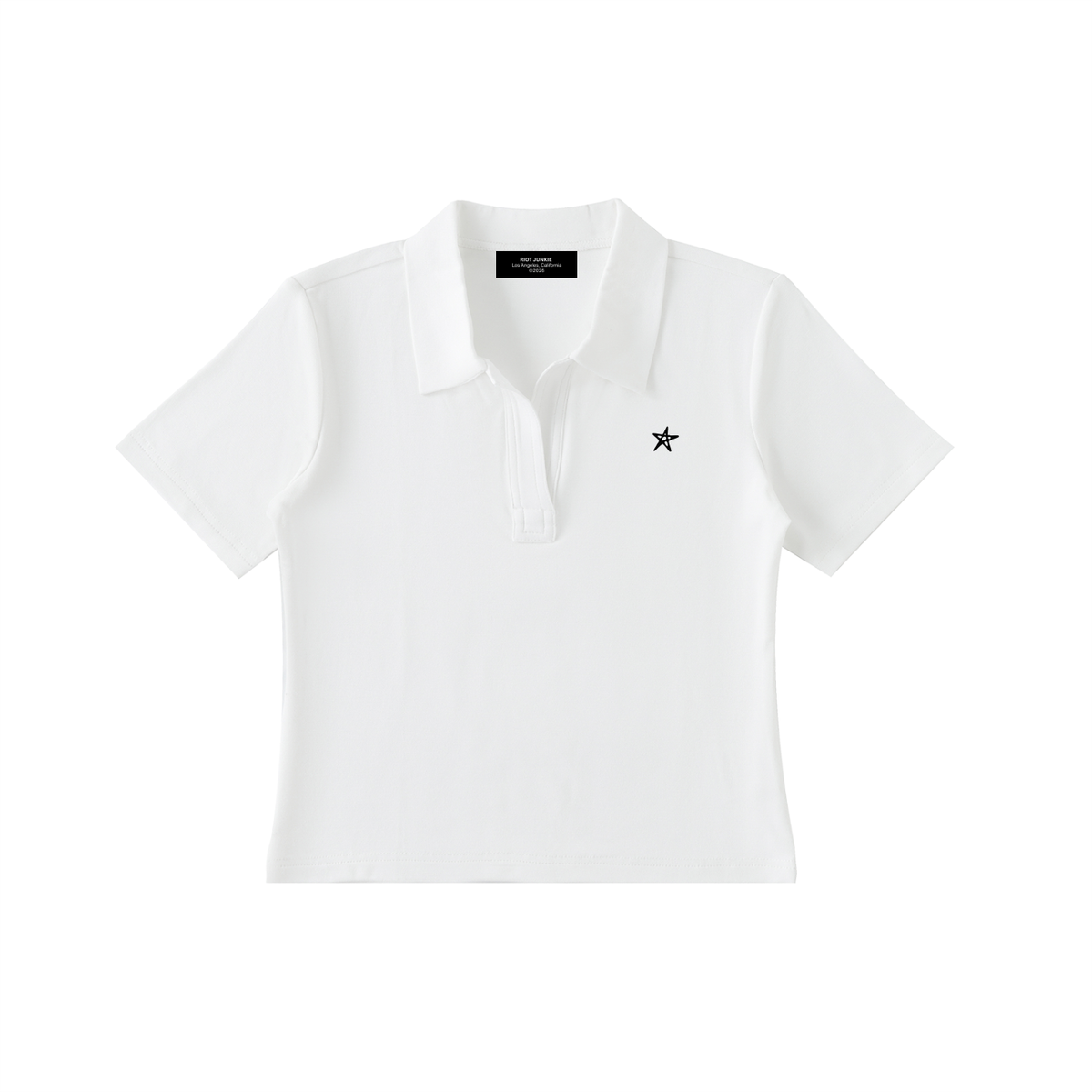 Bodycon Short Sleeve Polo Shirt