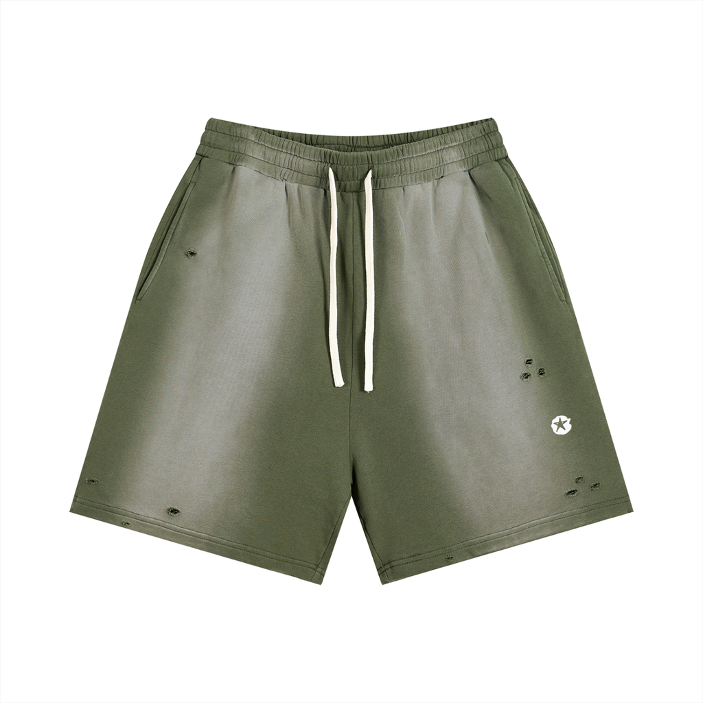 Sun Fade Distressed Shorts