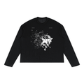 Unisex Raw Edge Long Sleeve T-Shirt