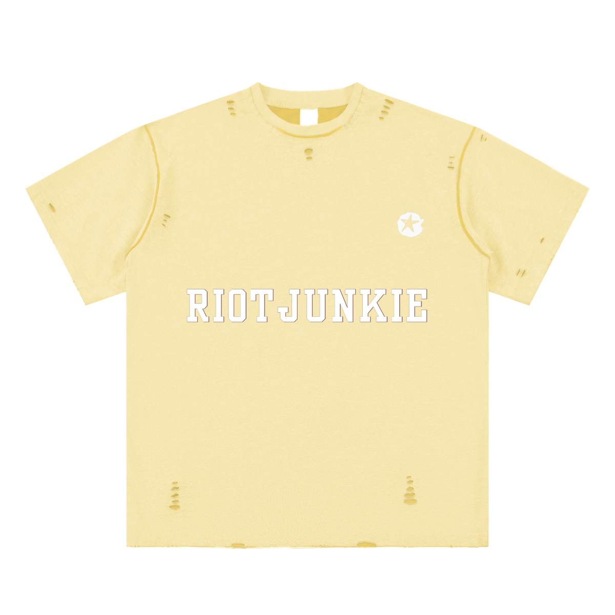 Hand-frayed Reversible T-shirt
