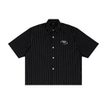 Unisex Striped Boxy Button-Up Shirt