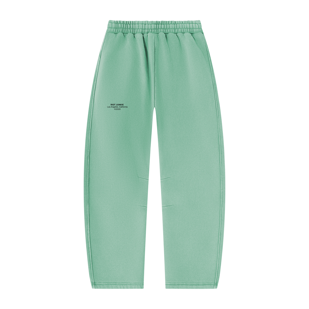 Unisex Vintage Wash Barrel Leg Fleece Sweatpants