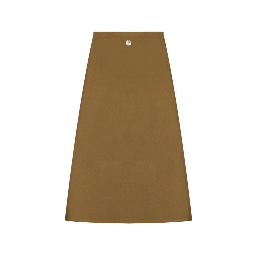 Women's Solid Color Knit Maxi Skirt