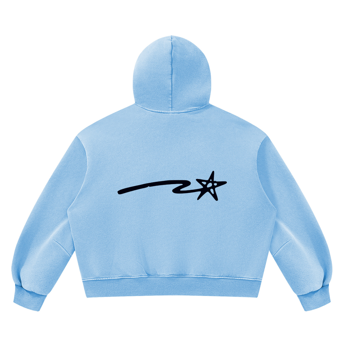 Unisex Vintage Wash Boxy Fleece Hoodie