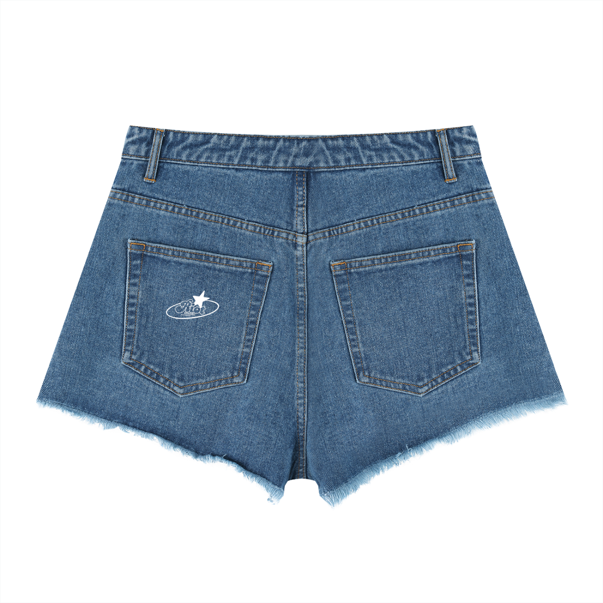 Women’s Vintage Wash High Rise Denim Shorts