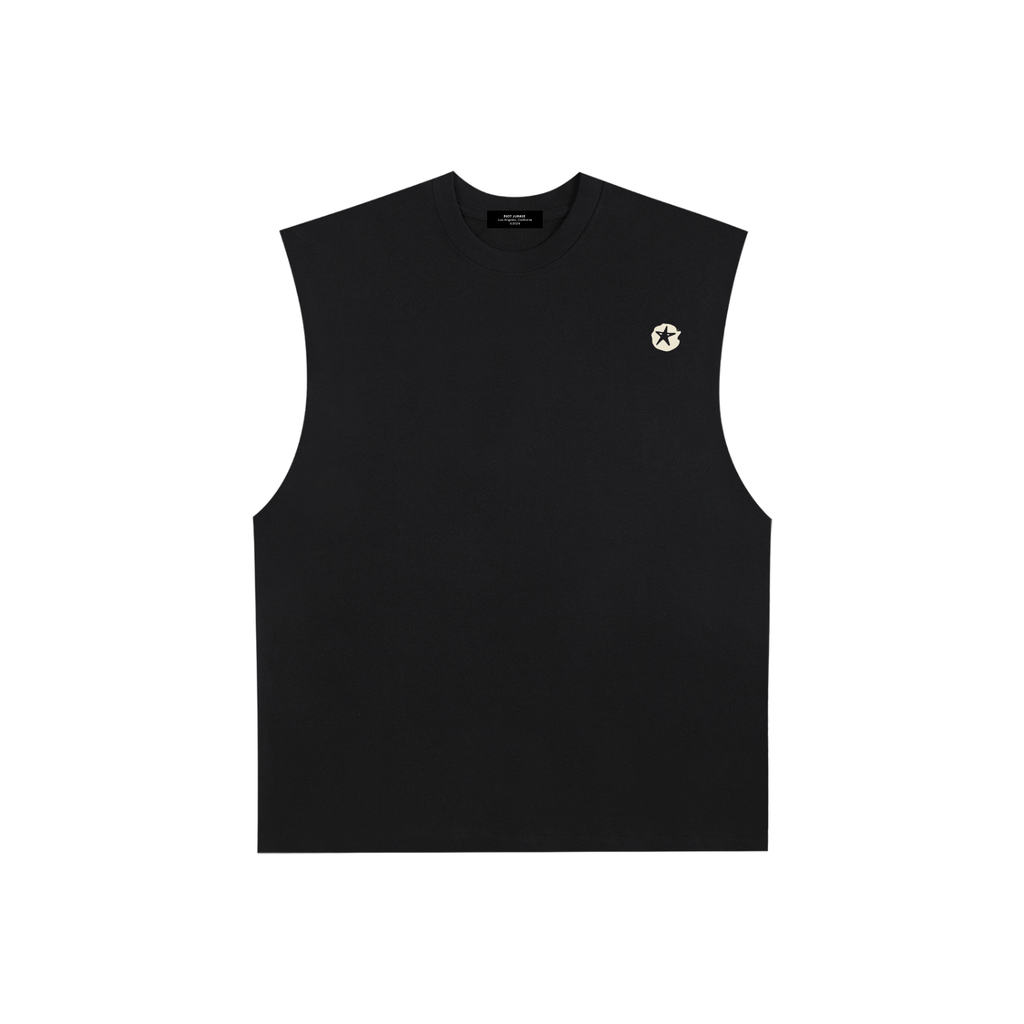 Raw Edge Cotton Tank Top