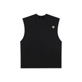 Raw Edge Cotton Tank Top