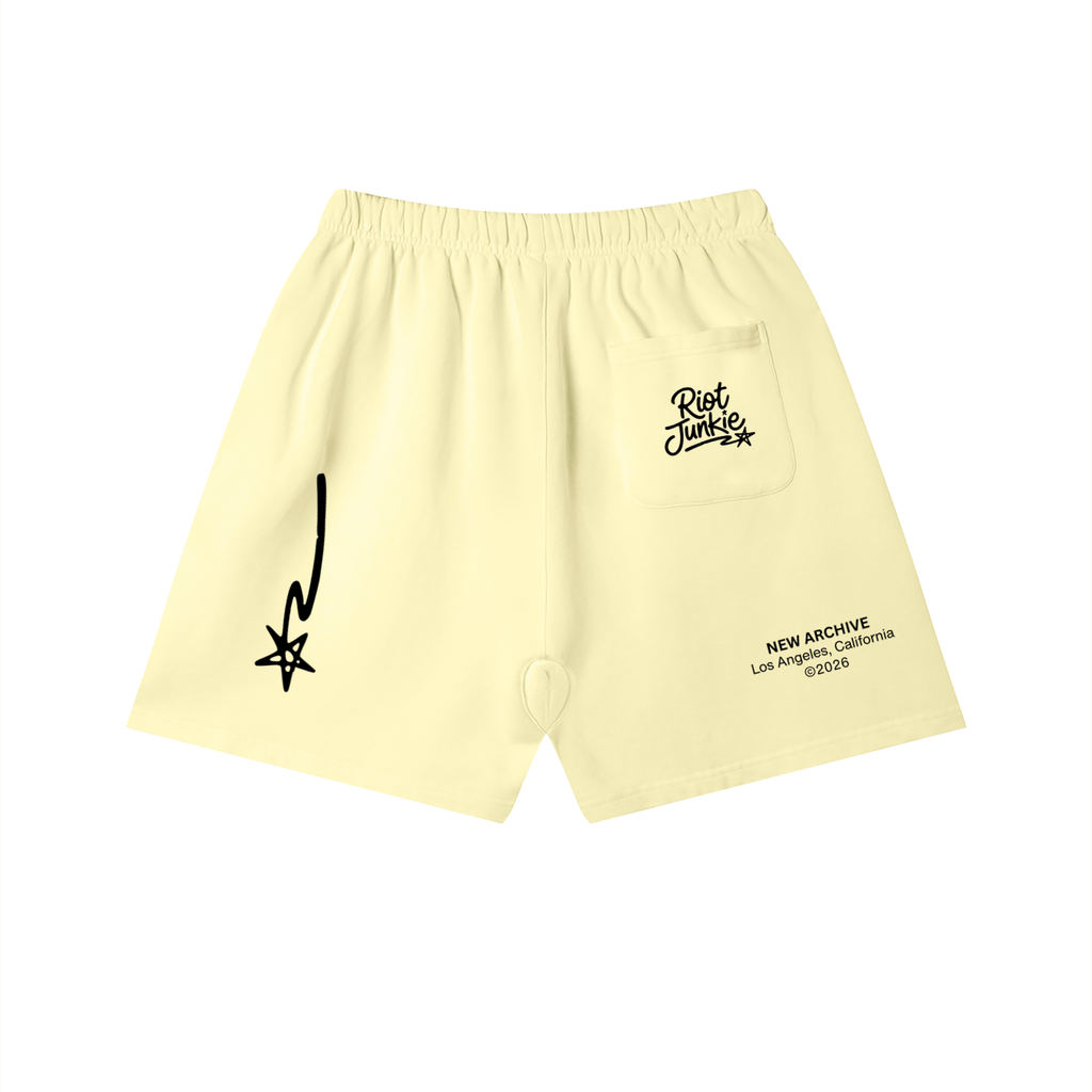 Unisex Vintage Wash Cotton Shorts
