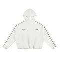 Unisex Boxy Piping Fleece Hoodie