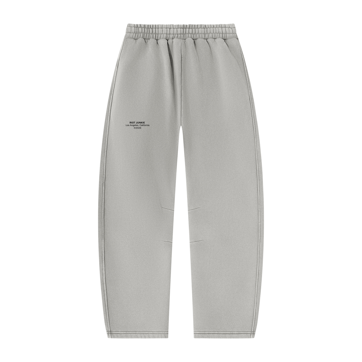 Unisex Vintage Wash Barrel Leg Fleece Sweatpants