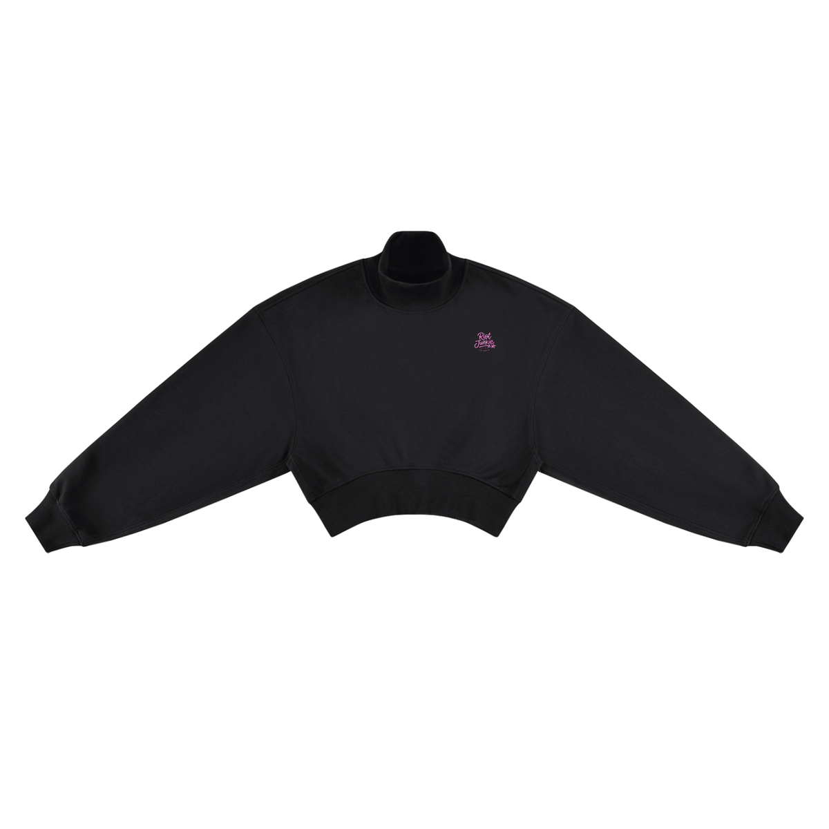 Women's Crop Mock Neck Sweatshirt