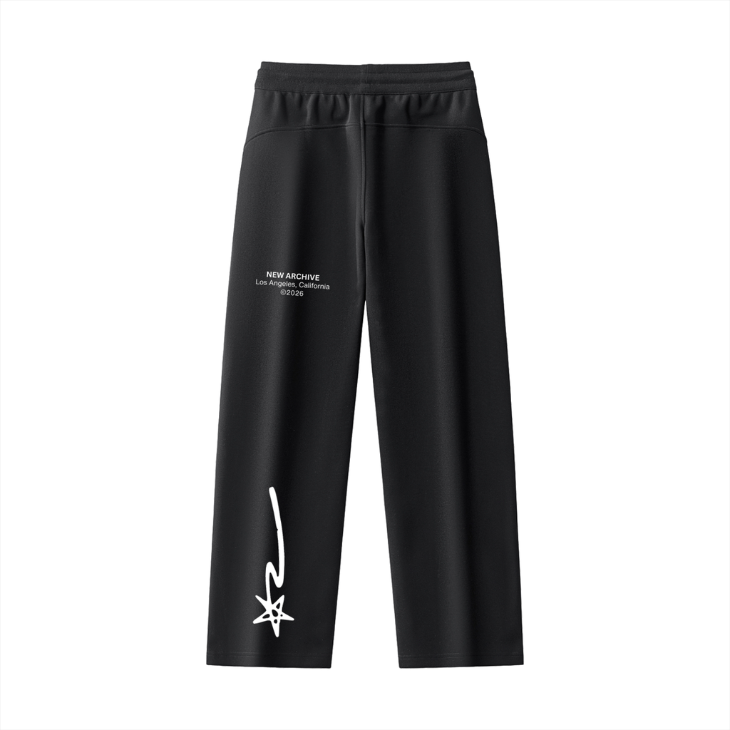 Essential Drawstring Straight-Leg Sweatpants
