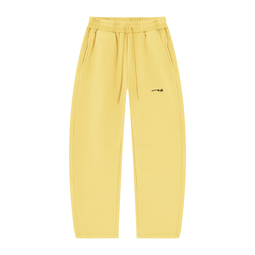 Unisex Vintage Wash Barrel Leg Fleece Sweatpants