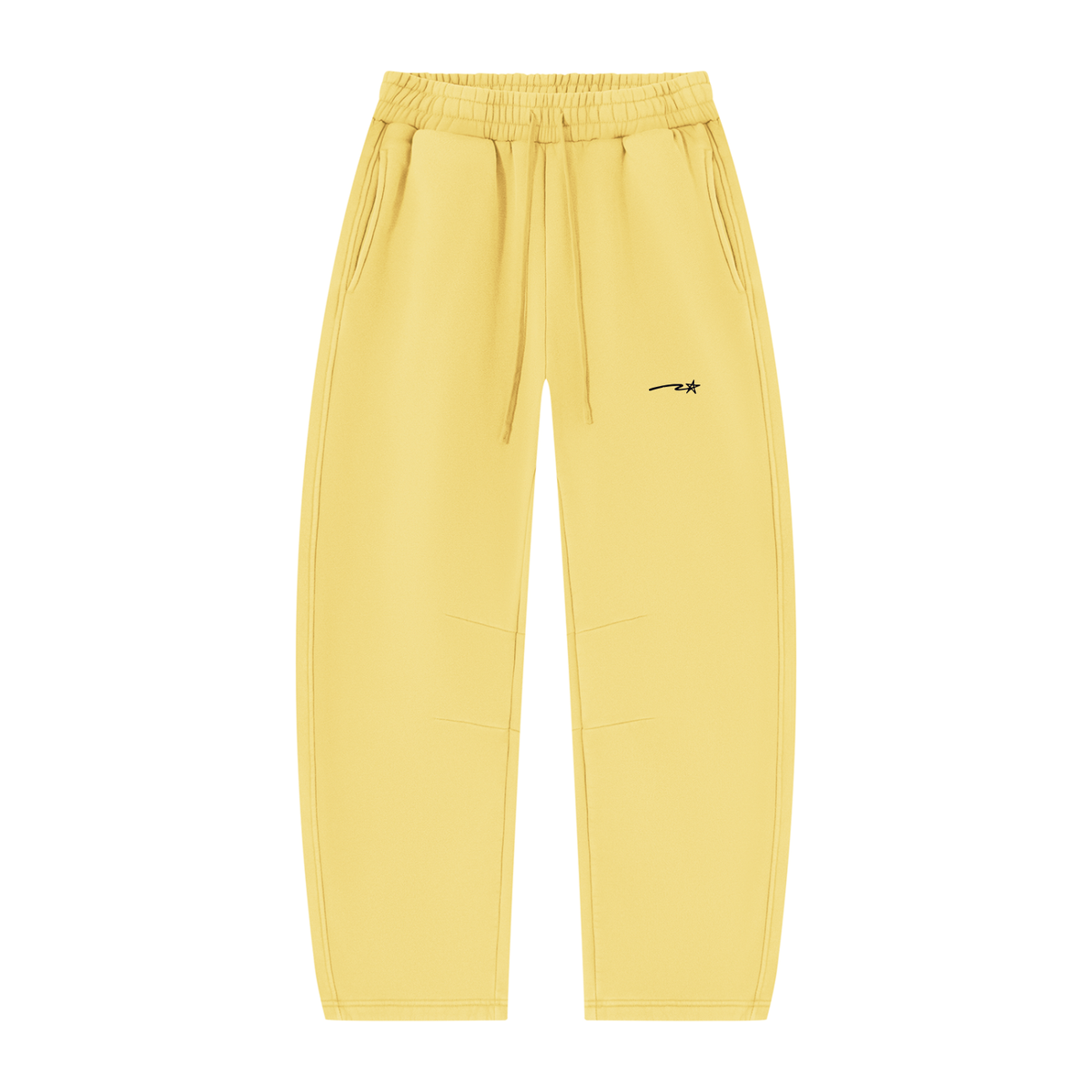 Unisex Vintage Wash Barrel Leg Fleece Sweatpants