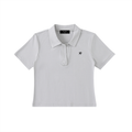 Bodycon Short Sleeve Polo Shirt