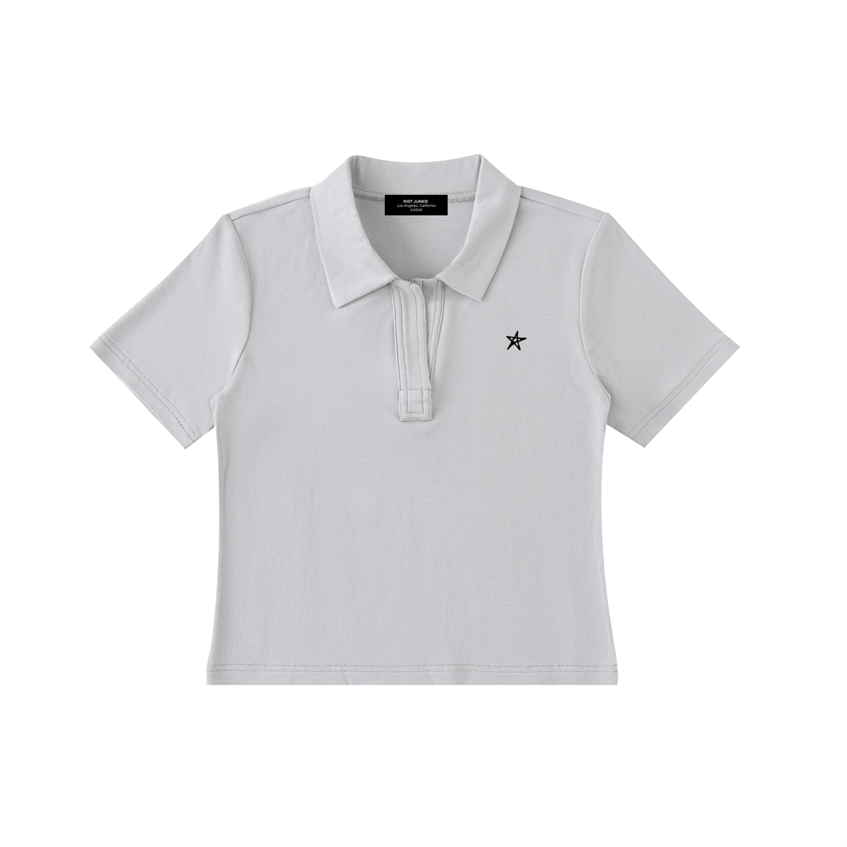 Bodycon Short Sleeve Polo Shirt