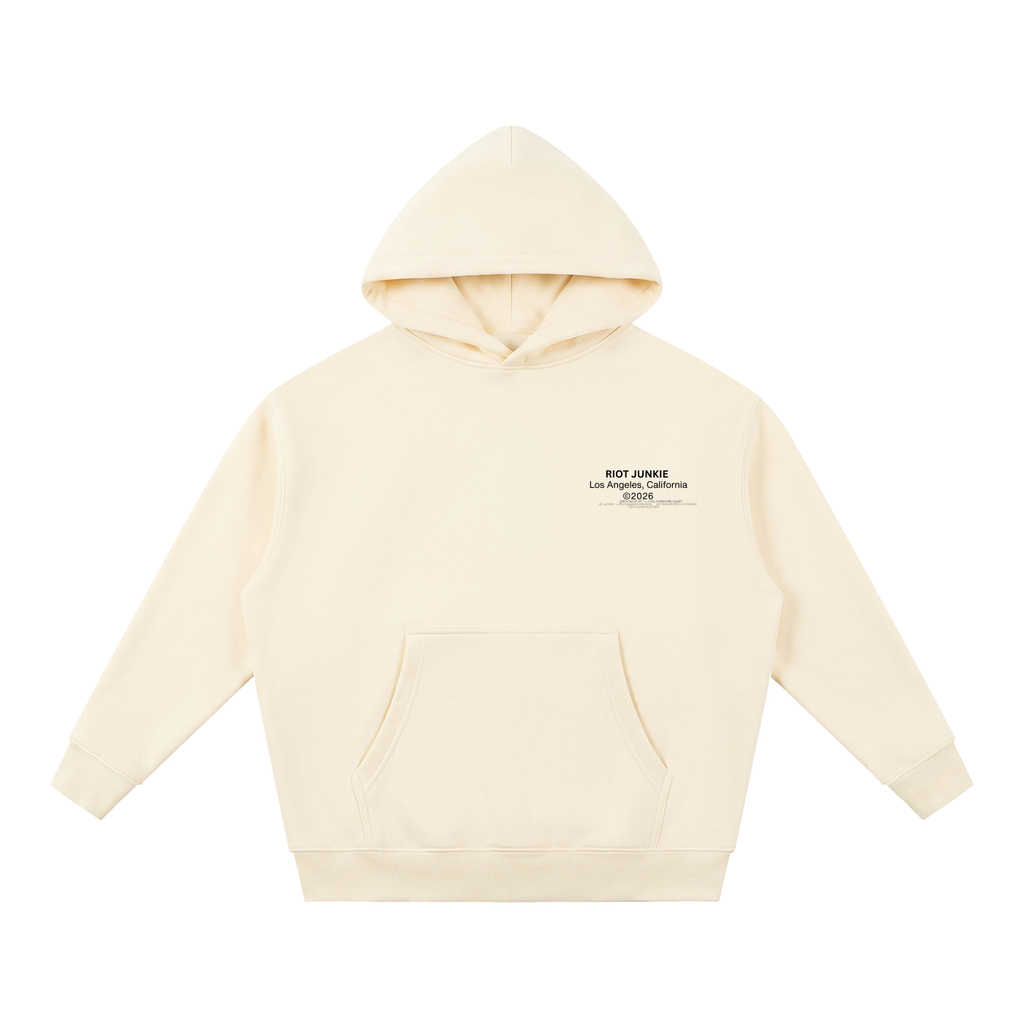 Essential Oversized Boxy Fit Fleece Hoodie