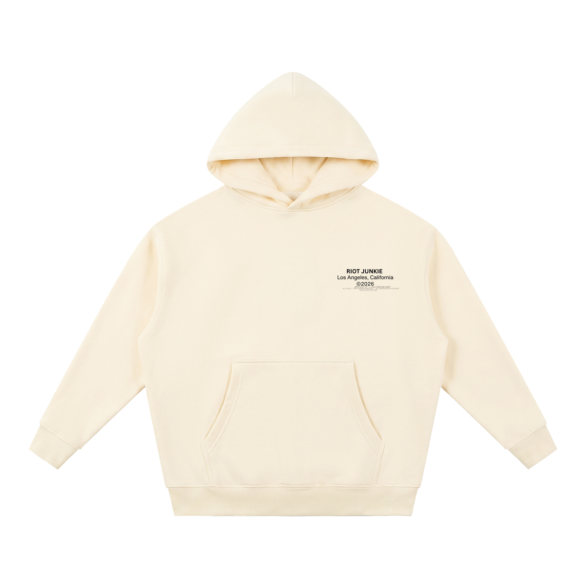 Essential Oversized Boxy Fit Fleece Hoodie