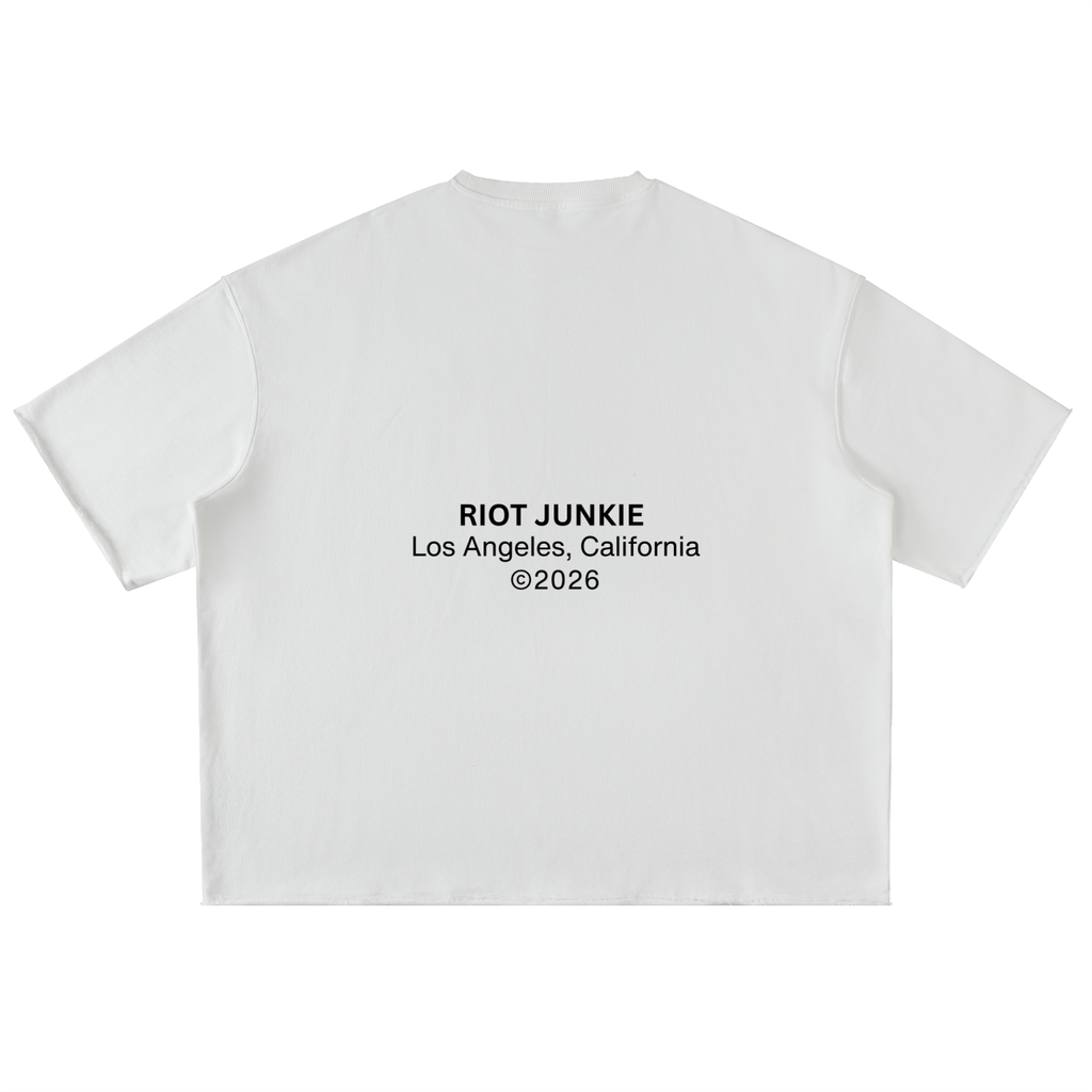 Washed Rolled Hem Half Sleeve T-Shirt