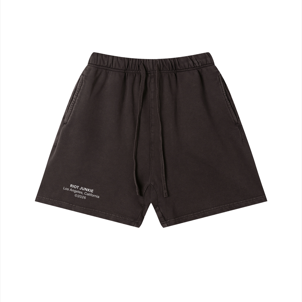 Unisex Vintage Wash Cotton Shorts