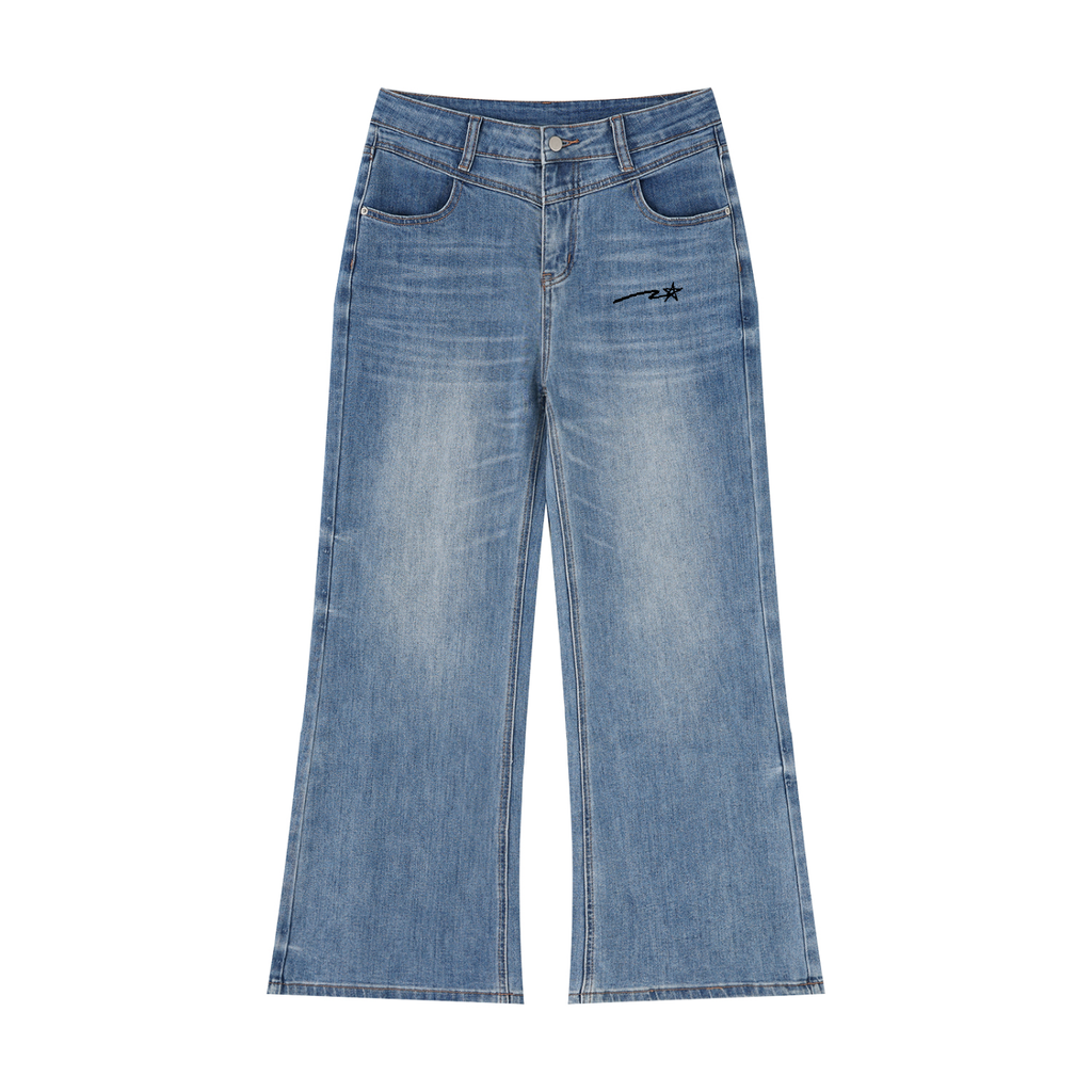 Women’s Vintage Wash Wide Leg Jeans