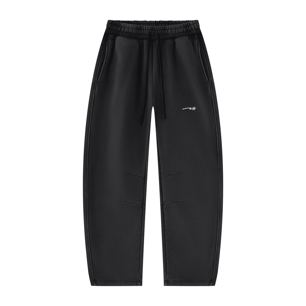 Unisex Vintage Wash Barrel Leg Fleece Sweatpants