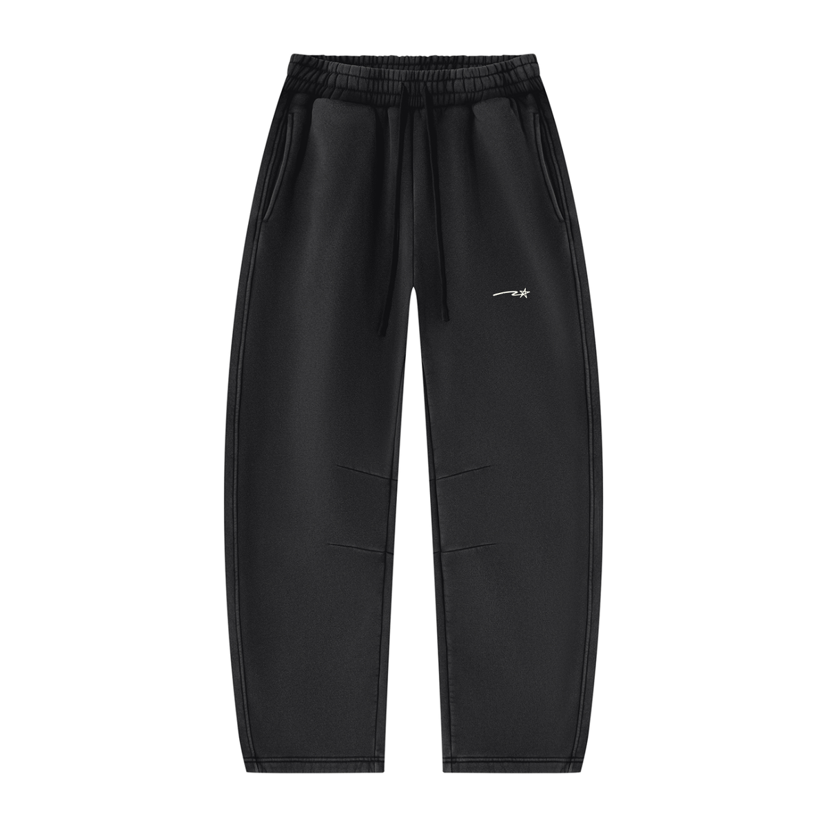 Unisex Vintage Wash Barrel Leg Fleece Sweatpants