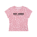 Women’s Leopard Print Crop T-Shirt