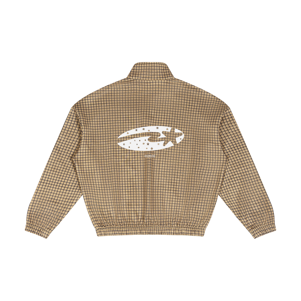 Unisex Plaid Quarter-Zip Sweatshirt