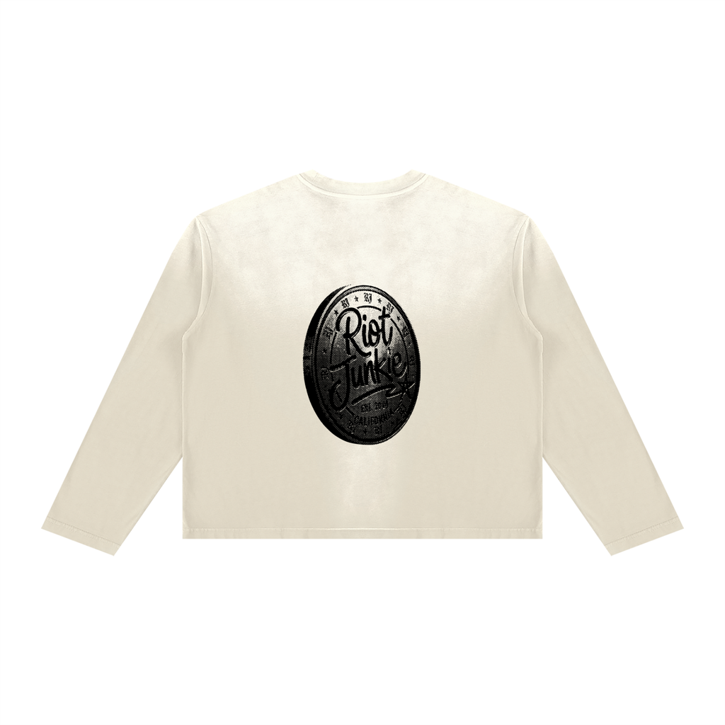 Unisex Sunfade Boxy Long Sleeve T-Shirt