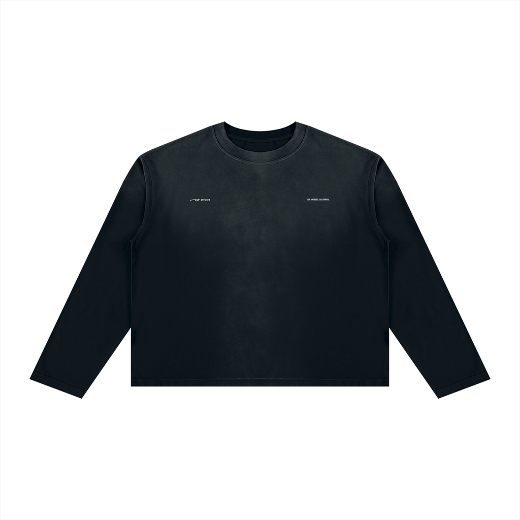 Unisex Sunfade Boxy Long Sleeve T-Shirt