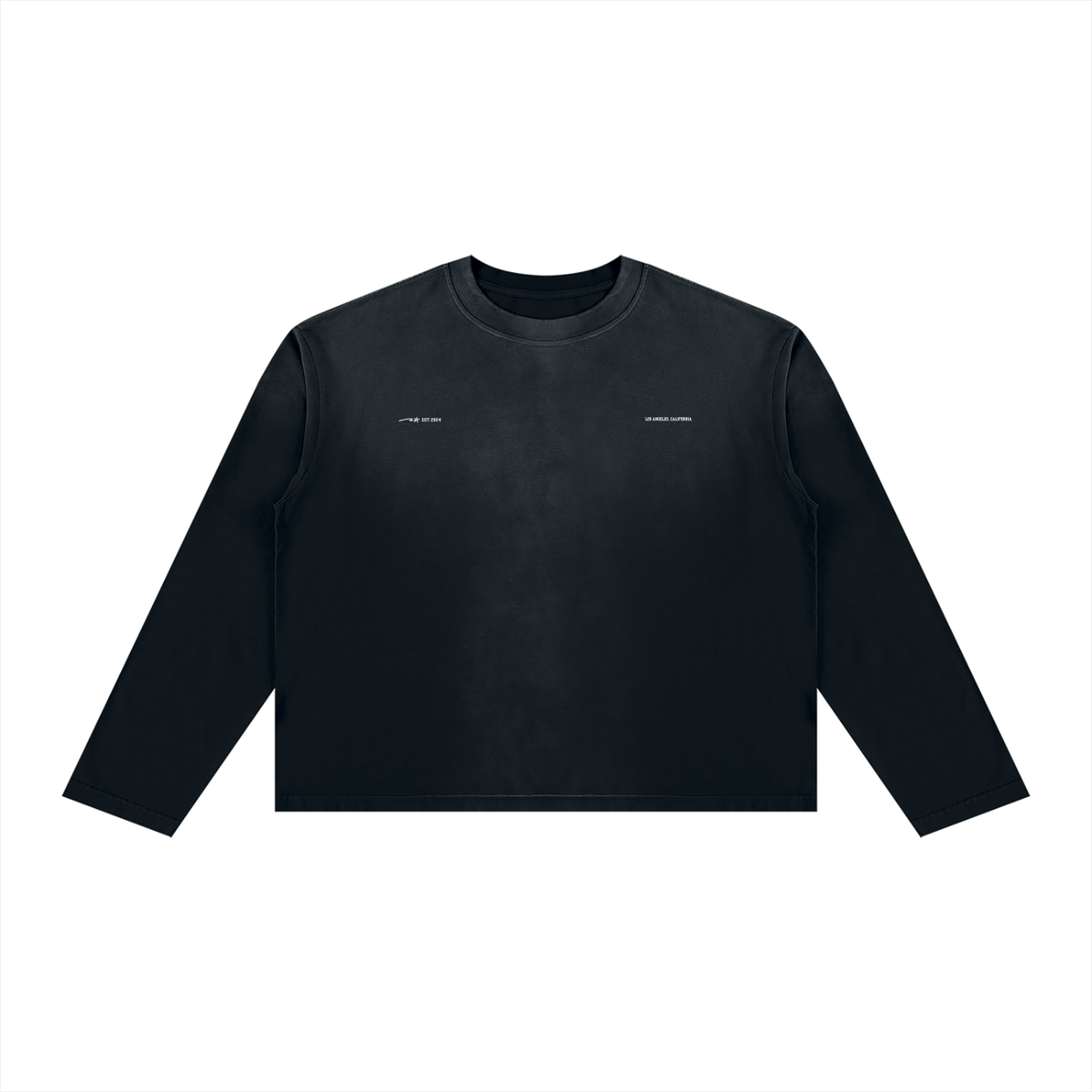 Unisex Sunfade Boxy Long Sleeve T-Shirt