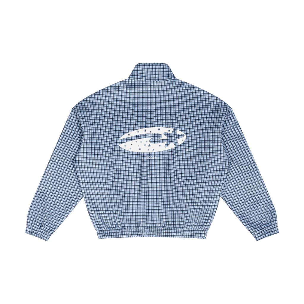 Unisex Plaid Quarter-Zip Sweatshirt