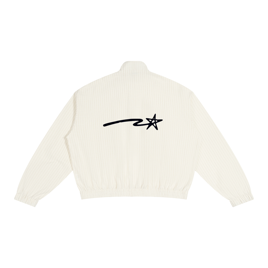 Unisex Striped Full-Zip Track Jacket