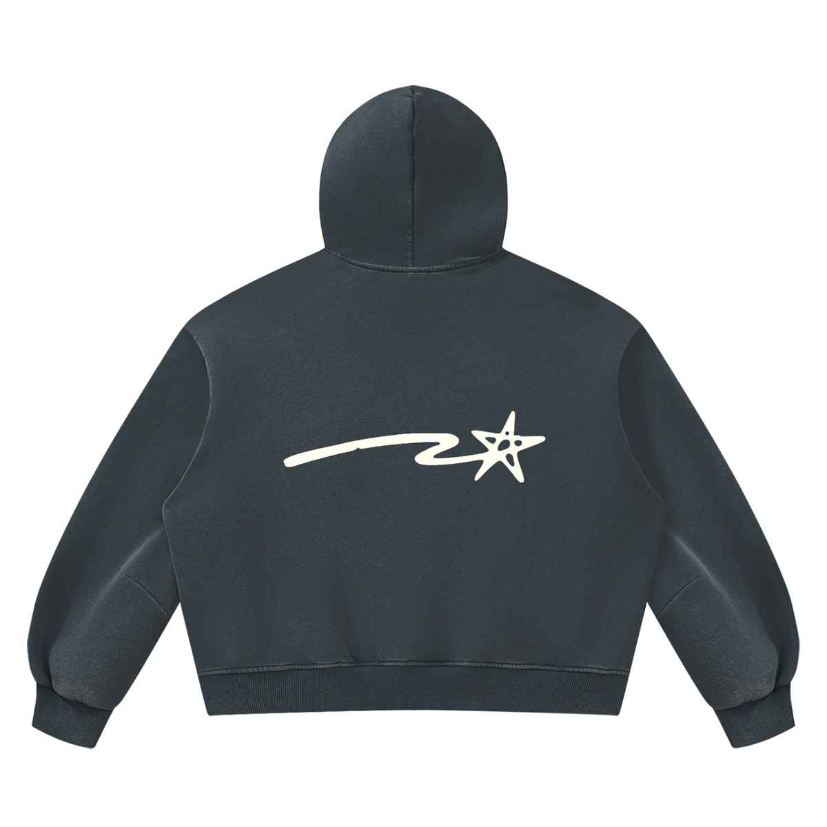 Unisex Vintage Wash Boxy Fleece Hoodie