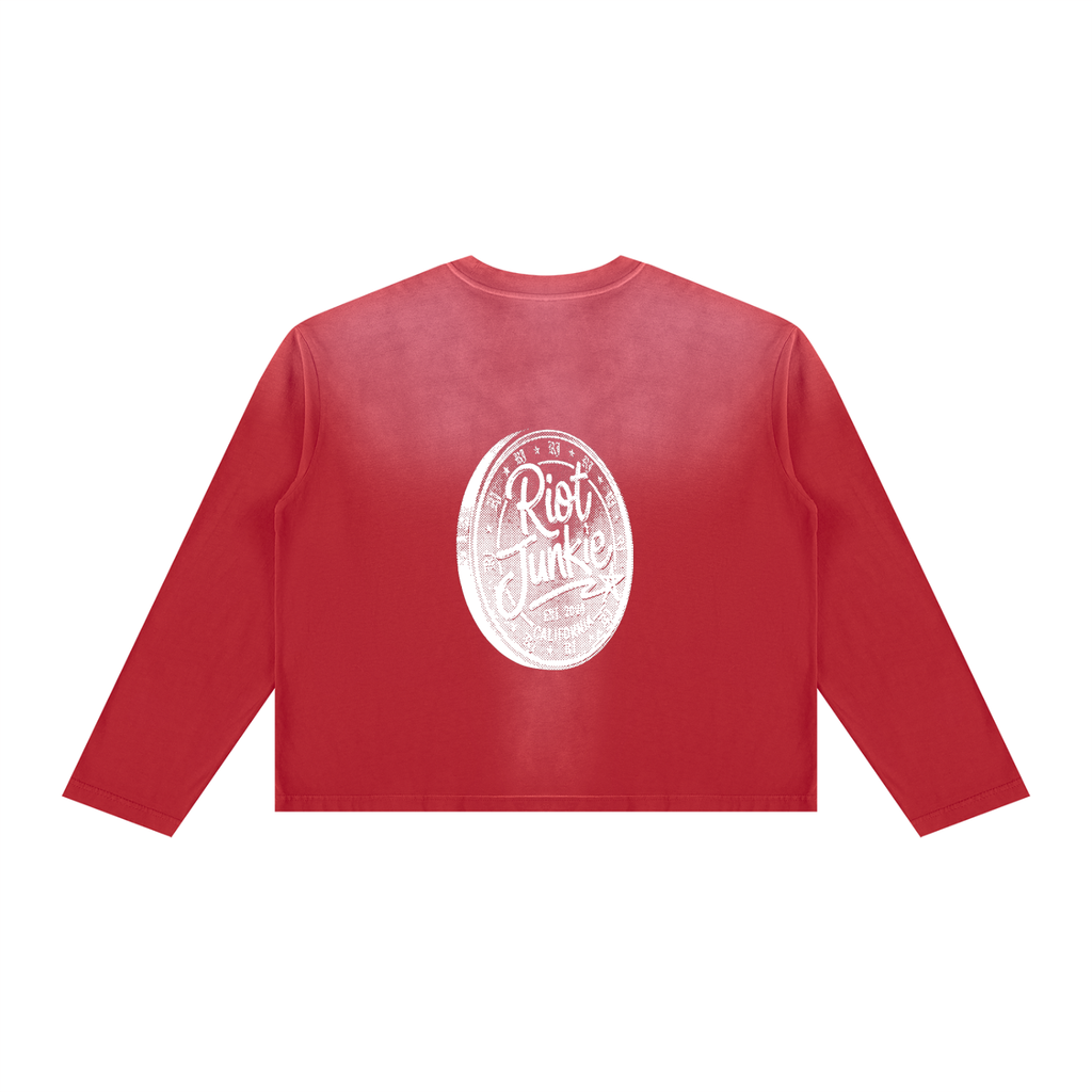 Unisex Sunfade Boxy Long Sleeve T-Shirt