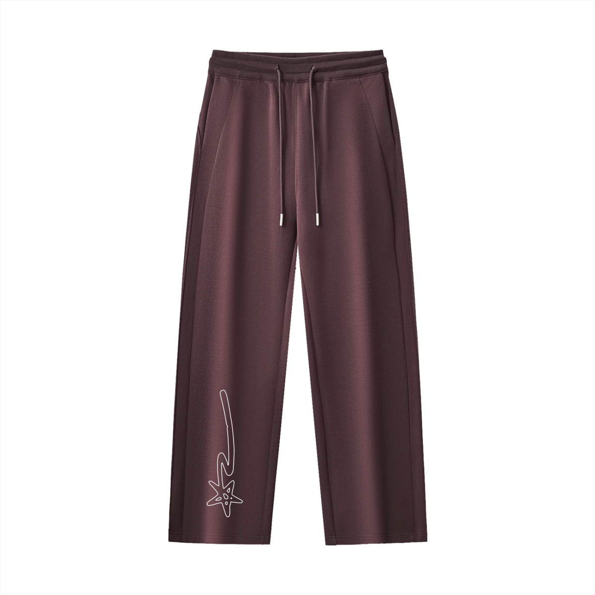 Essential Drawstring Straight-Leg Sweatpants
