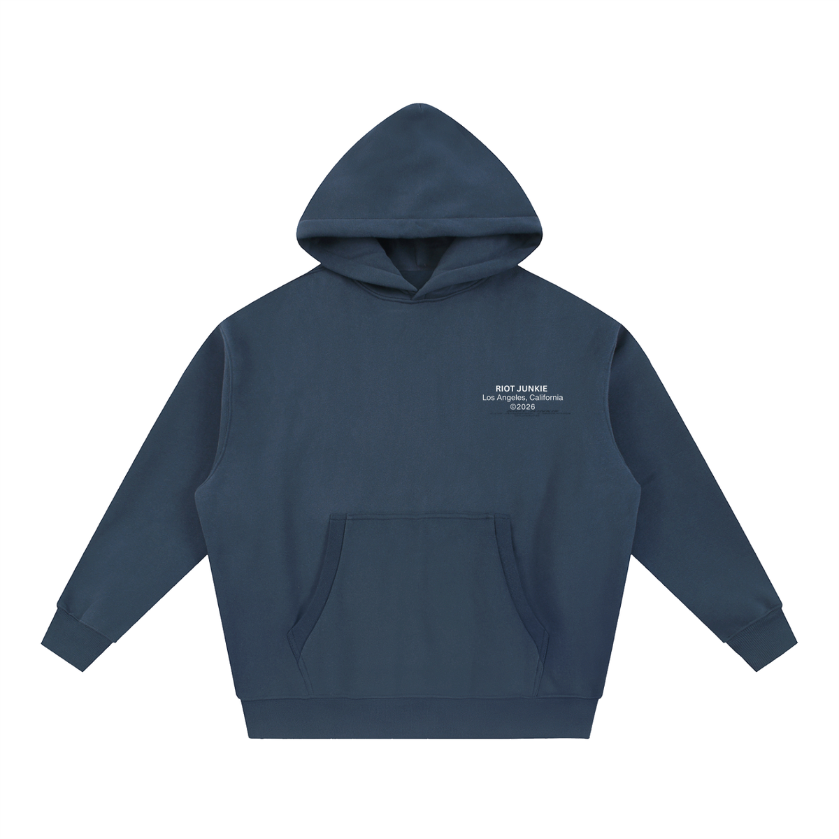 Essential Oversized Boxy Fit Fleece Hoodie