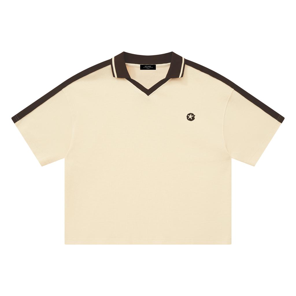 Unisex Color Block Polo Shirt