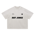 Vintage Washed Distressed Boxy Oversized T-Shirt