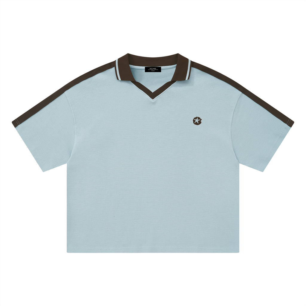 Unisex Color Block Polo Shirt