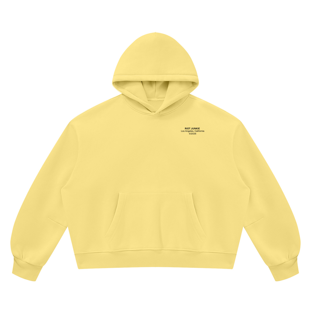 Unisex Vintage Wash Boxy Fleece Hoodie